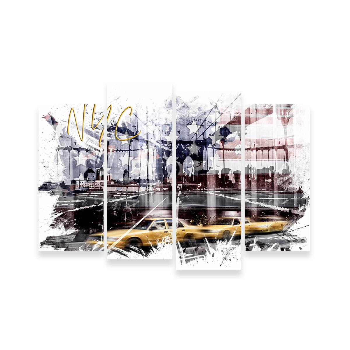 Exquisite City Art NYC Composing Wall Art by Melanie Viola