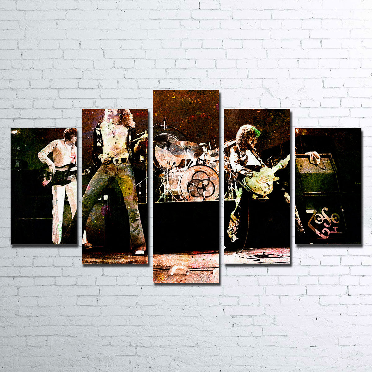Stunning Live Led Zeppelin Wall Art - Museum-Quality Canvas Print