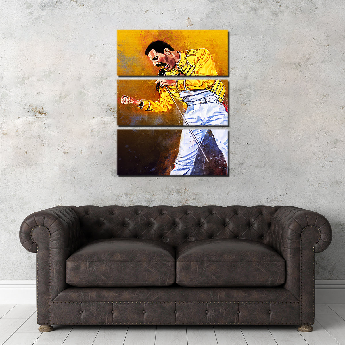 Gorgeous Freddie Mercury Painting Wall Art for Stunning Home Decor