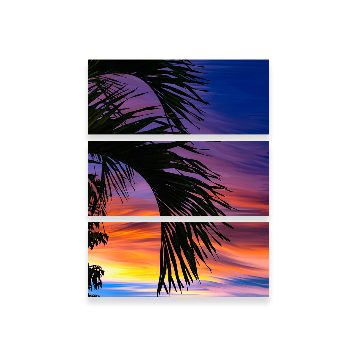 Exquisite Painted Palm Wall Art by Eileen Rollin