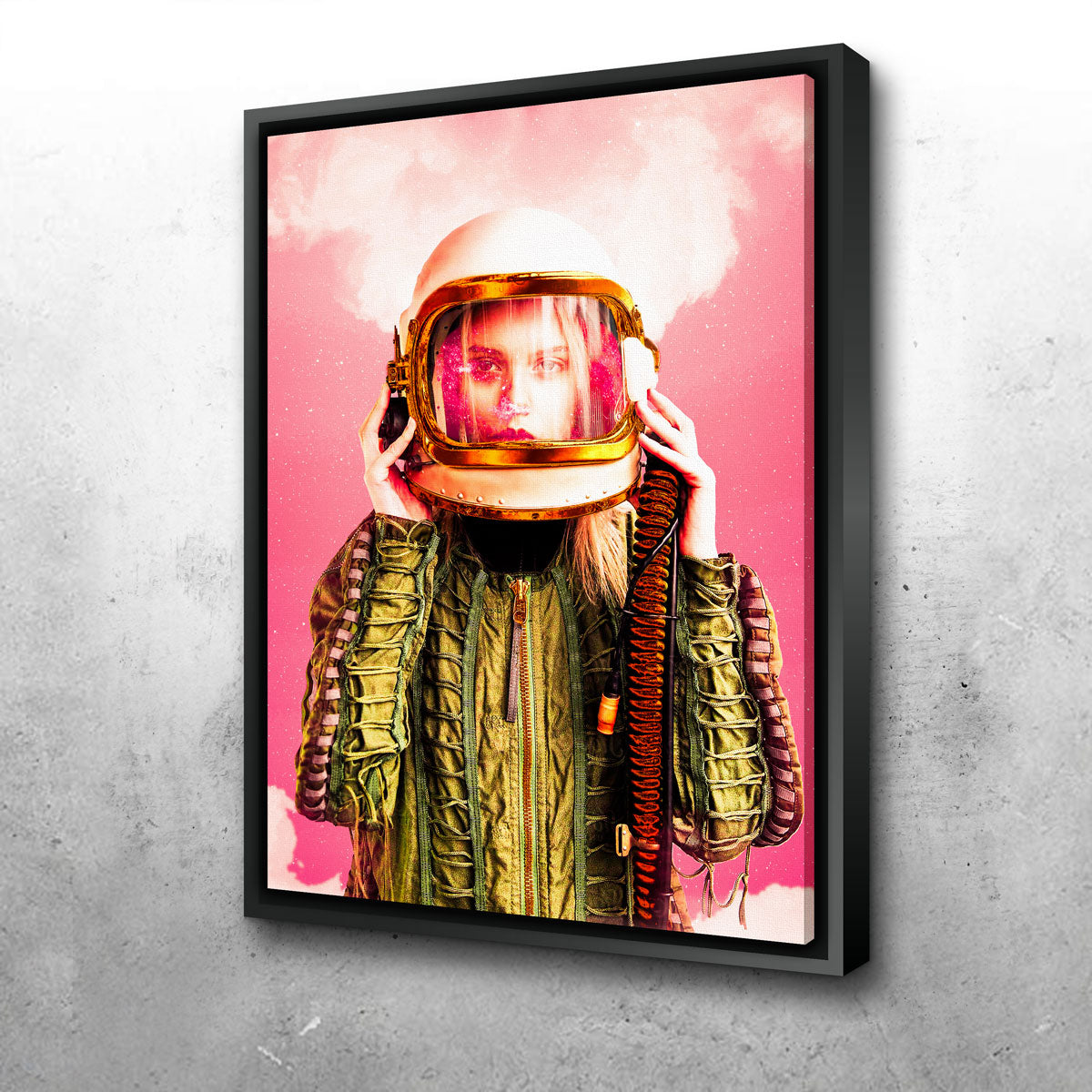 Stunning Space Girl Wall Art by Manuel Luces
