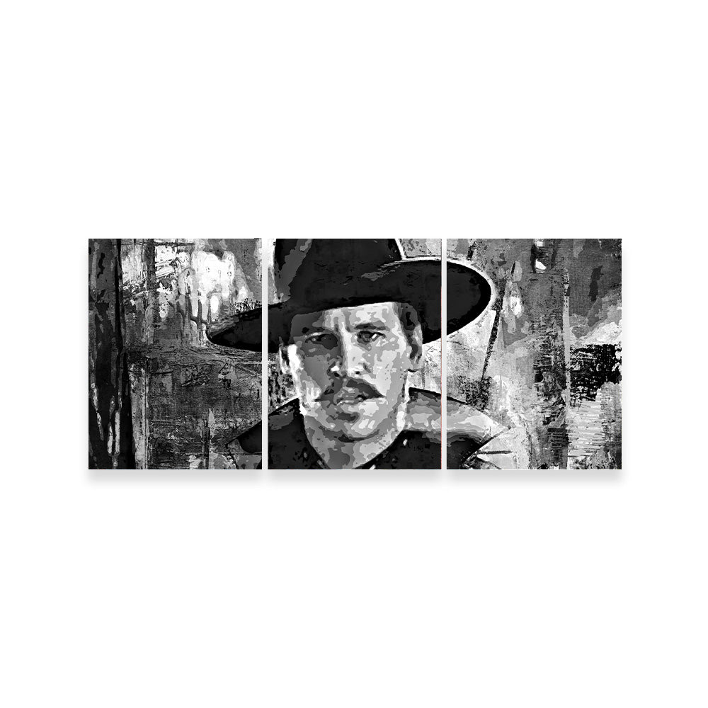 Stunning Doc Holliday Grayscale Wall Art for Home Decor