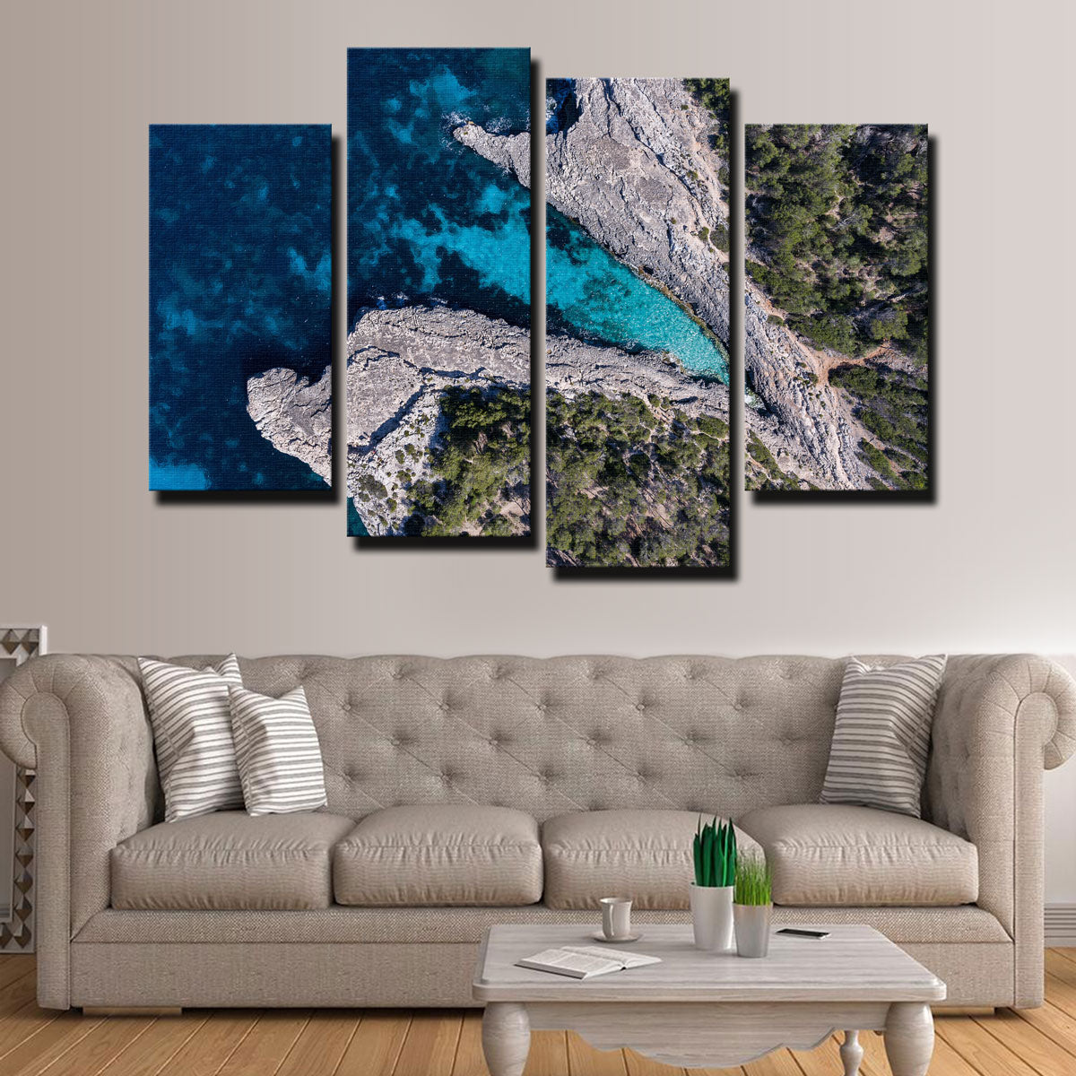 Stunning Blue and Green Wall Art by Karolis Janulis
