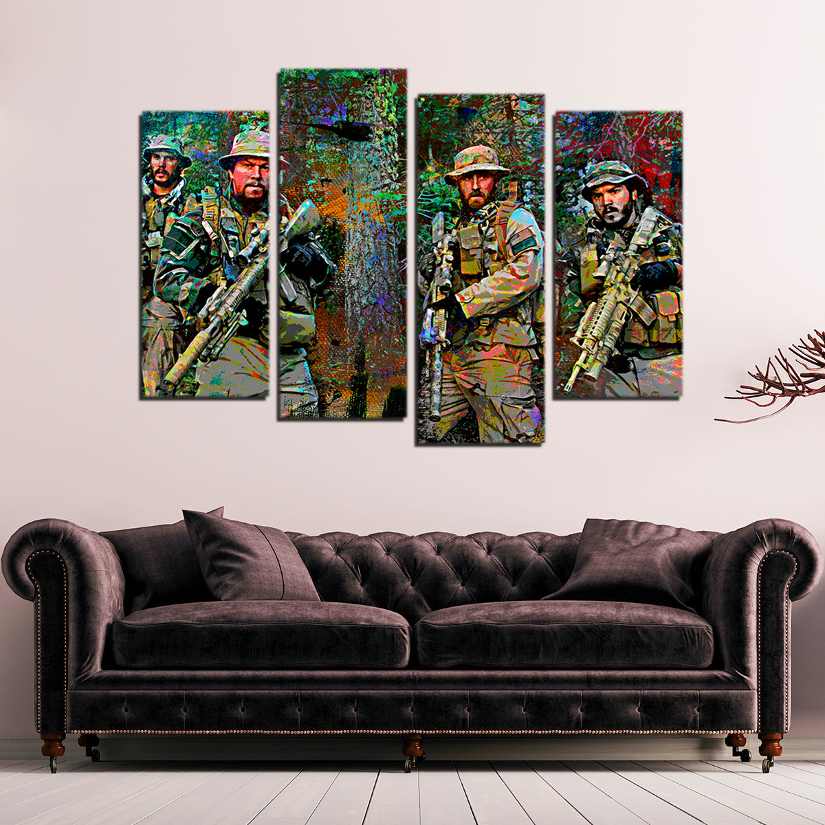 Lone Survivor Crew Wall Art - Premium Kiln - Dried Pine Framed Canvas