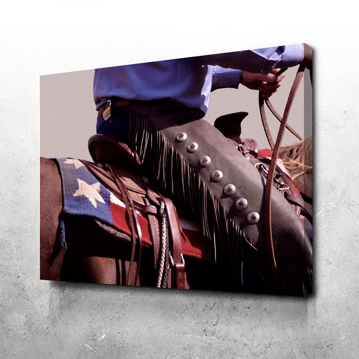 Authentic Texas Cowboy Wall Art for Rustic Decor