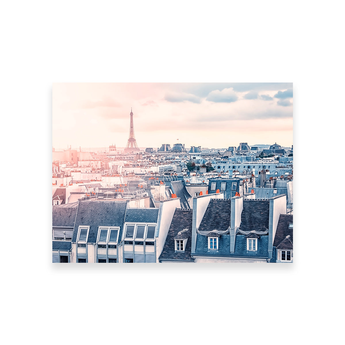 Exquisite Paris Roofs Wall Art for Home Decor