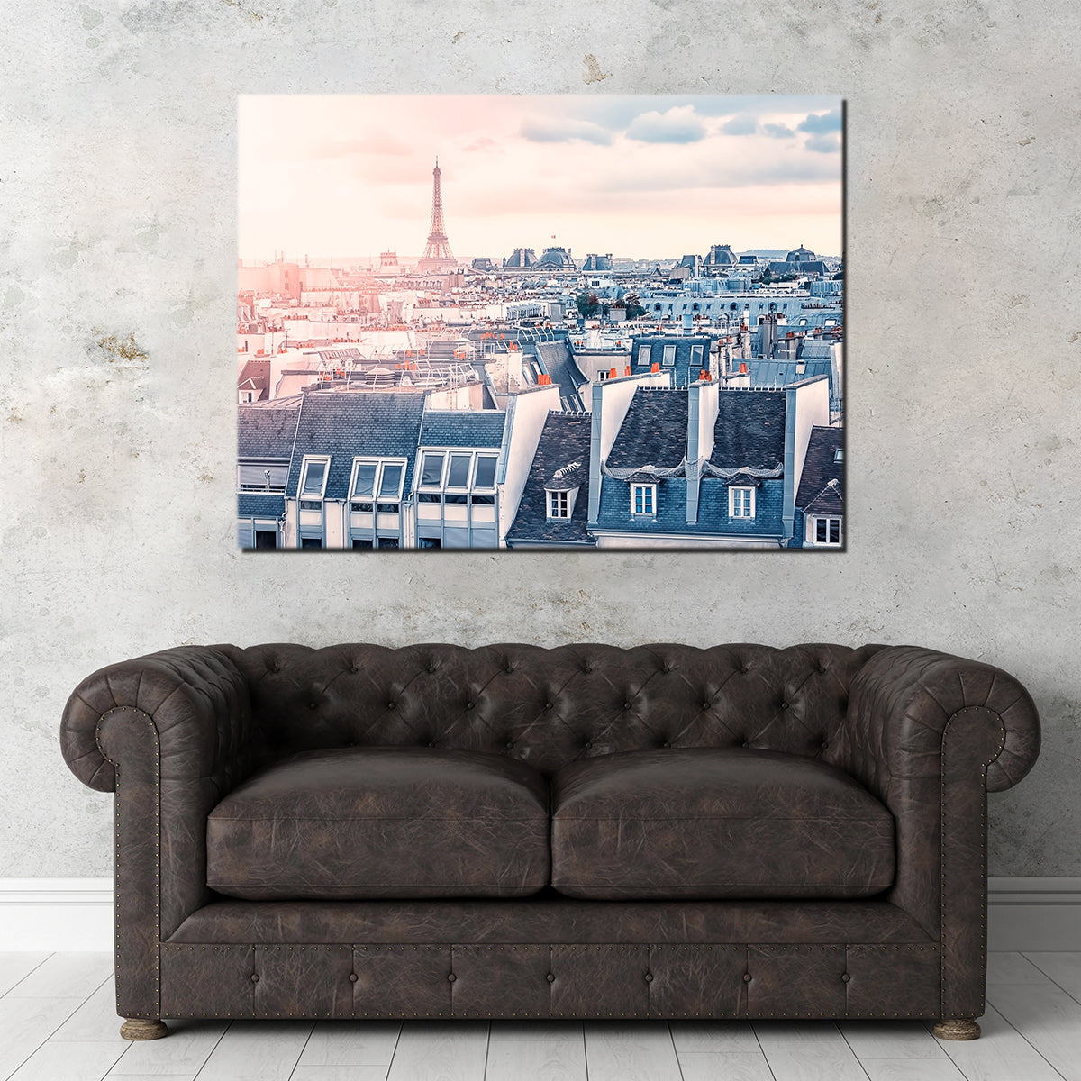 Exquisite Paris Roofs Wall Art for Home Decor
