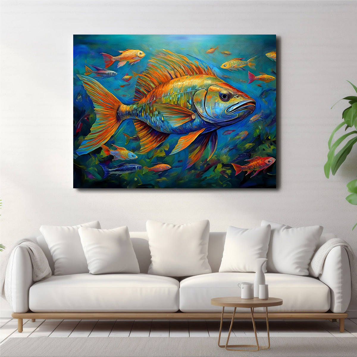 Exquisite Fish Painting Wall Art for Stunning Home Decor