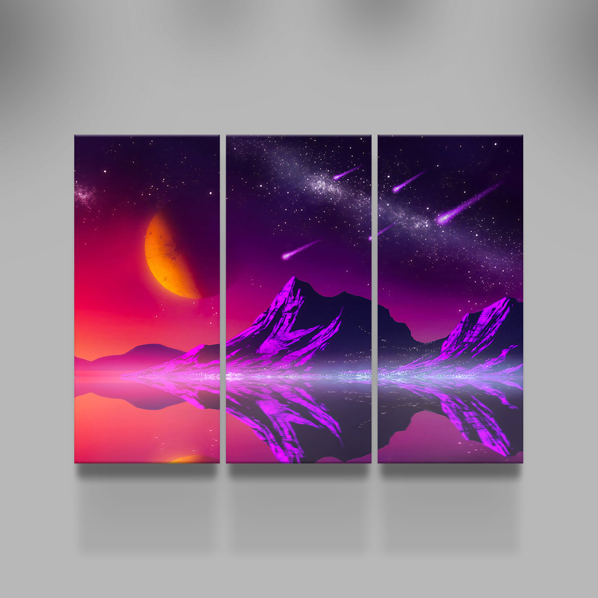 Vintage Retro Comets Wall Art by George Sorin