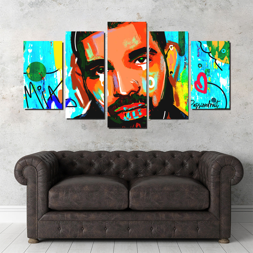 Unique Drake Graffiti Wall Art by Studiodtalk
