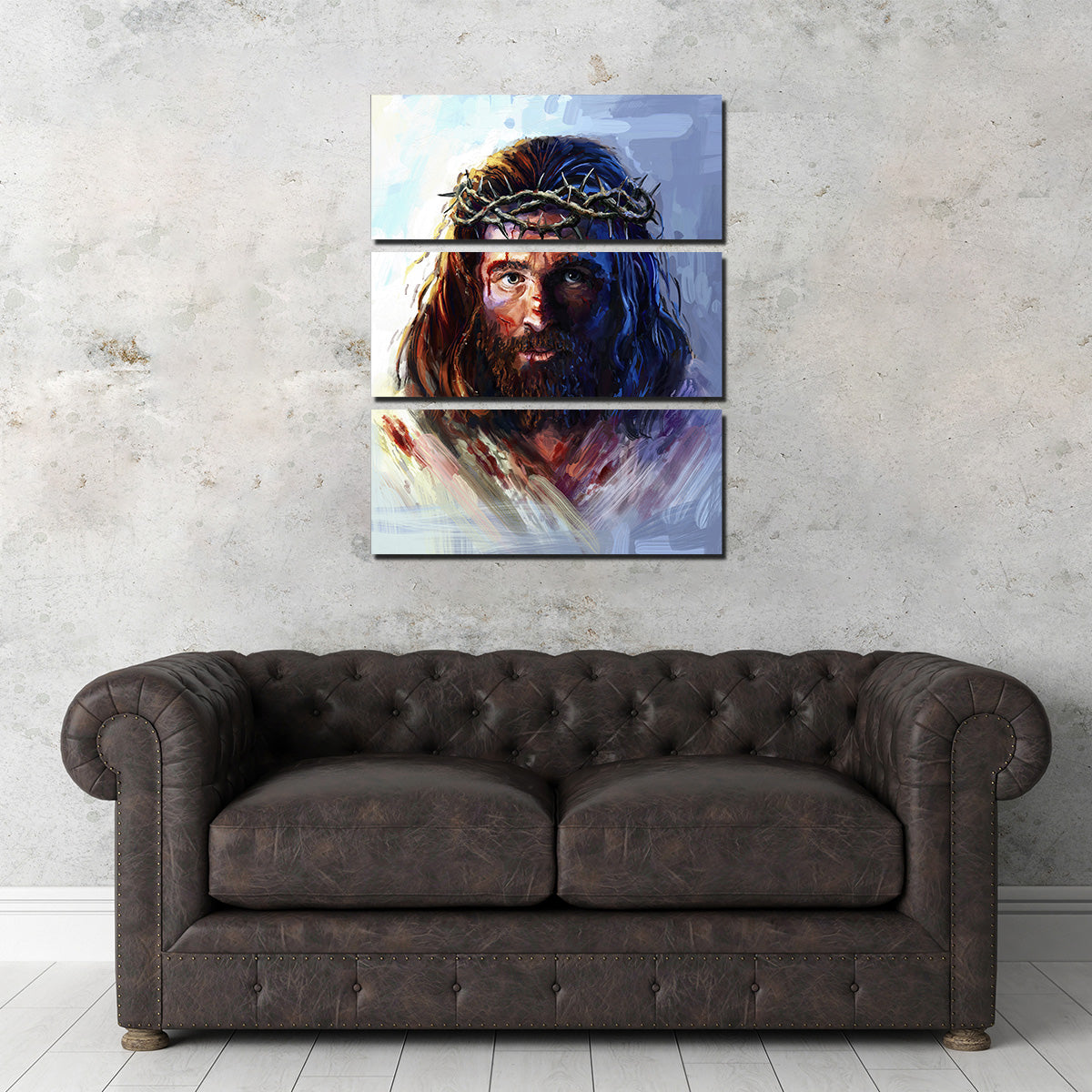 Exquisite Jesus with Crown of Thorns Artwork