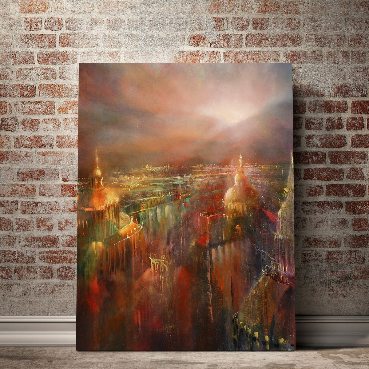 Enchanting The City Wakes Up Wall Art by Annette Schmucker