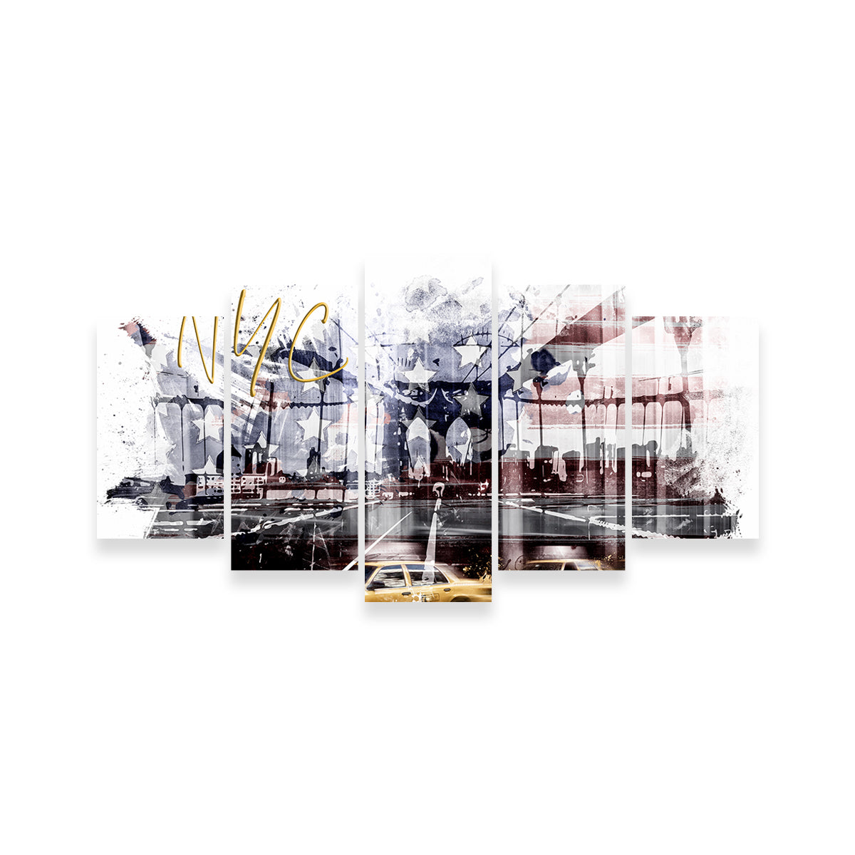 Exquisite City Art NYC Composing Wall Art by Melanie Viola