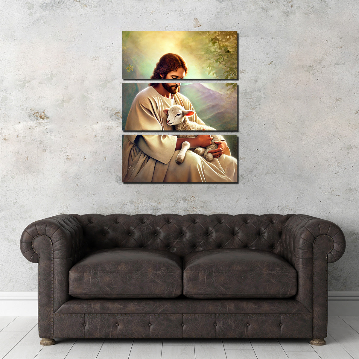 Stunning Jesus Holding Lamb Wall Art for Your Home Decor