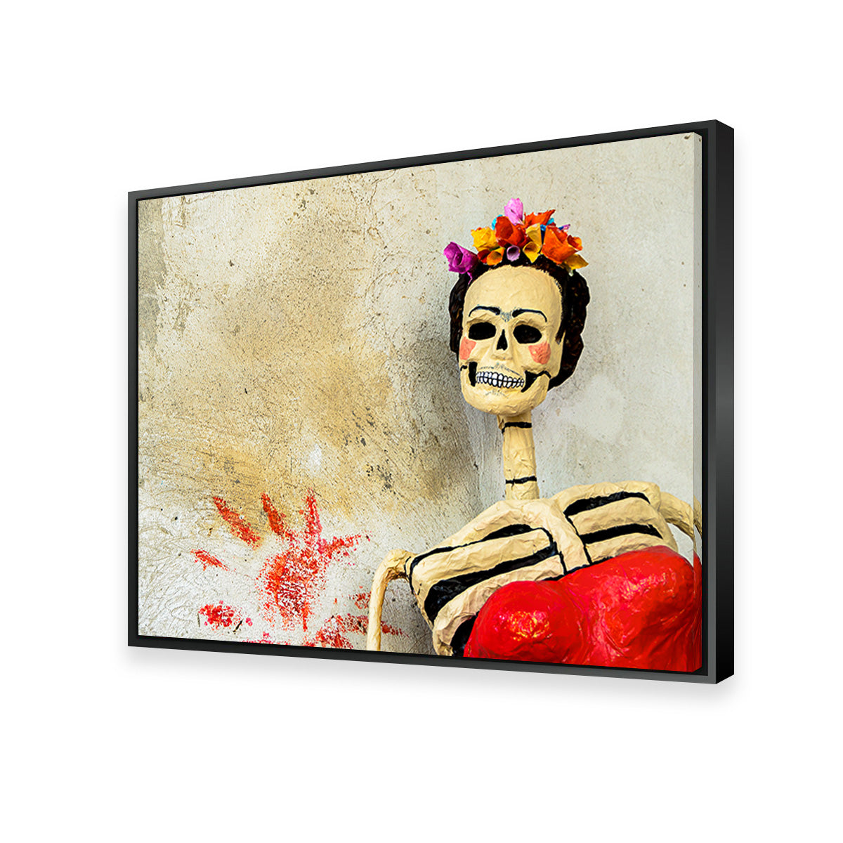 Stunning Day of the Dead Catrina Skeleton Wall Art for Home Decor
