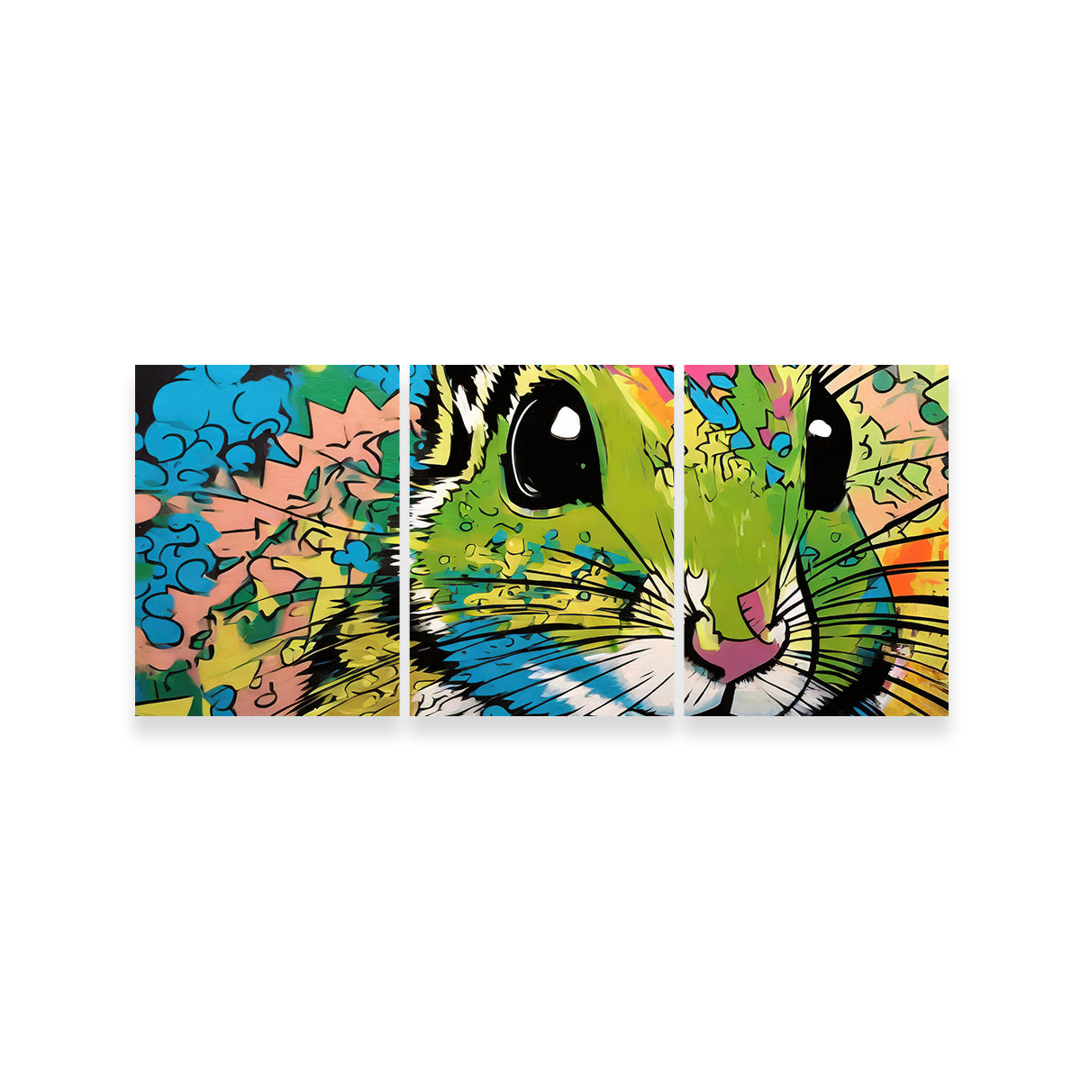 Unique Chipmunk Graffiti Wall Art by Stephen Chambers