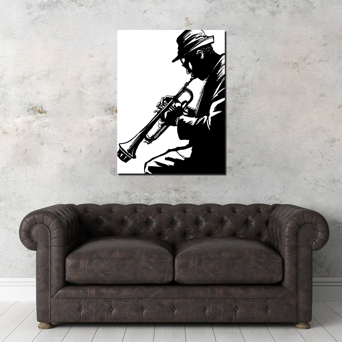 Stunning Jazz Trumpet Player Wall Art for Your Home Decor