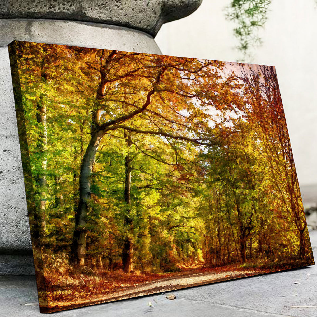Autumn Leaves Pathway Wall Art by Denise Dundon - Stunning Decor for Your Space