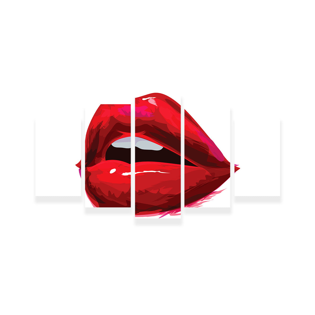 Stunning Red Lips Wall Art