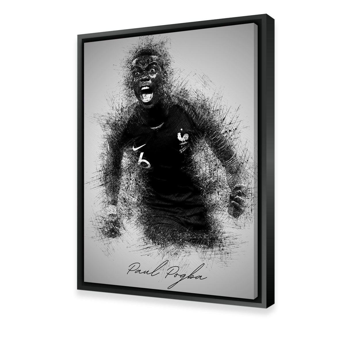 Exclusive Paul Pogba Wall Art - Premium Decor for Fans