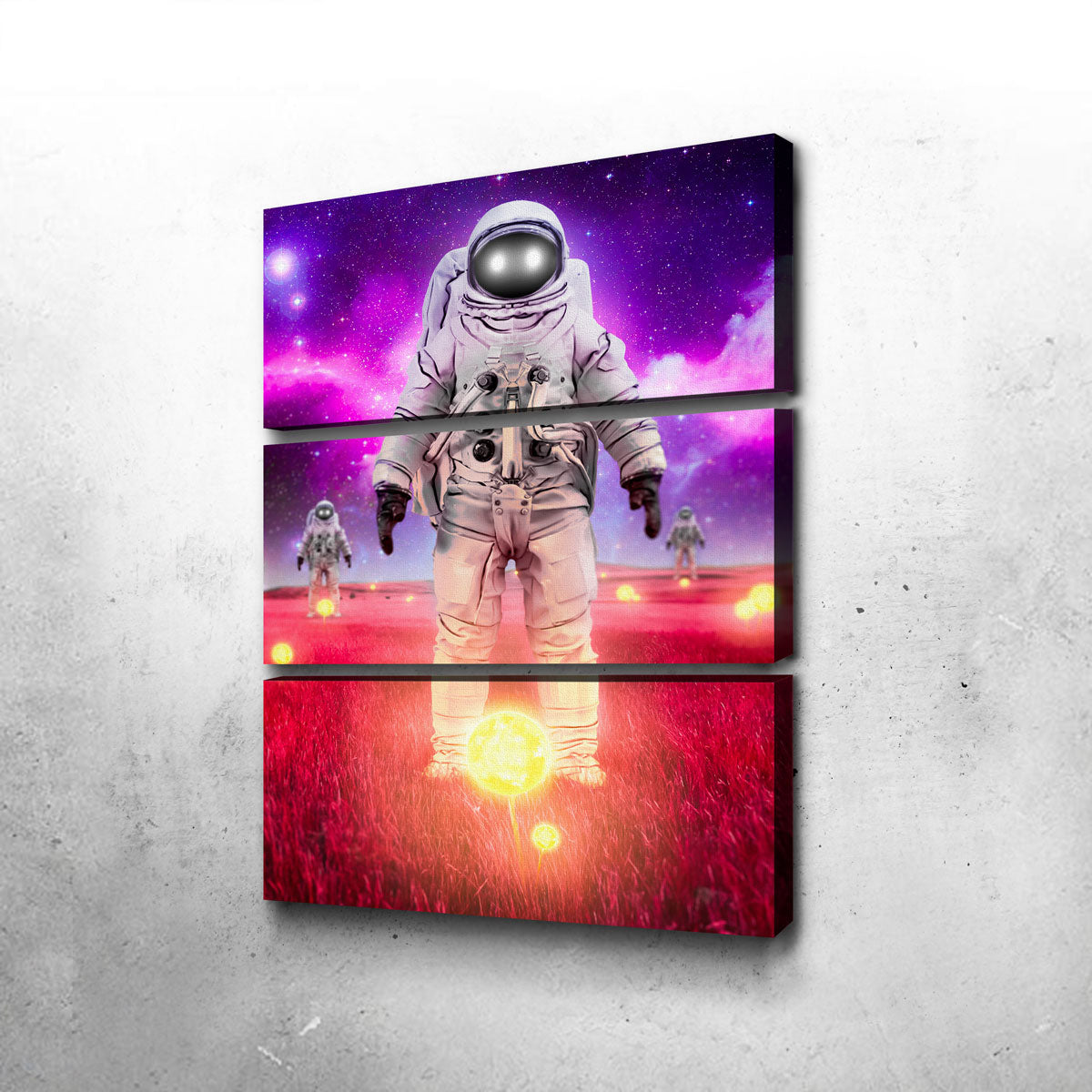 Stunning Space Sunflowers Wall Art for Modern Interiors