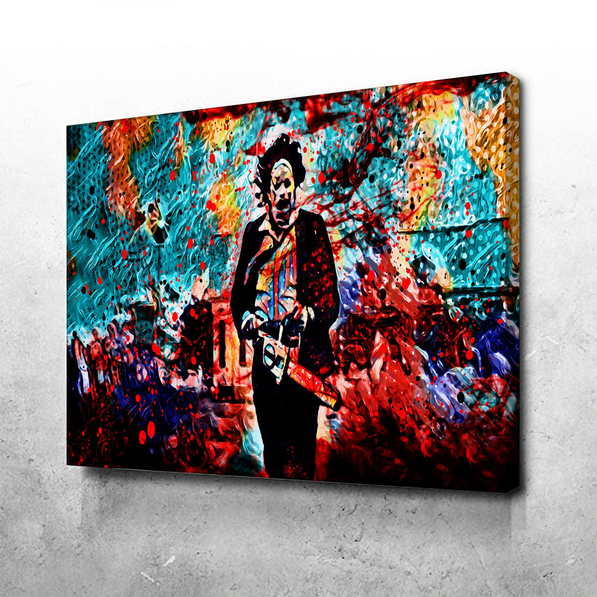 Stunning Abstract Leatherface Wall Art for Home Decor