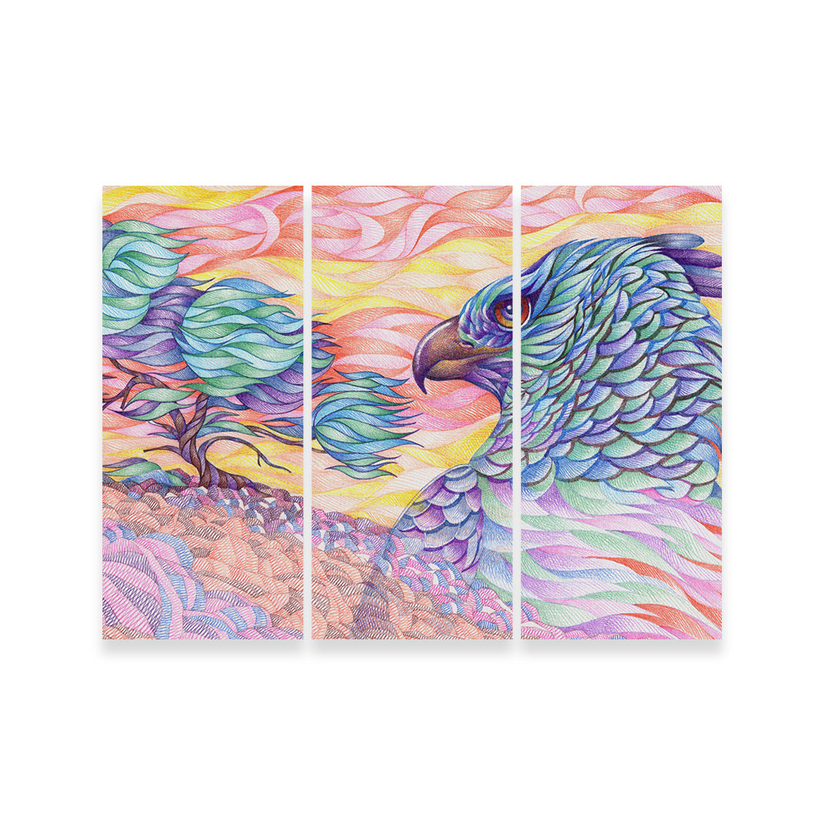 Stunning Raptor's Vigilance Wall Art for Home Decor