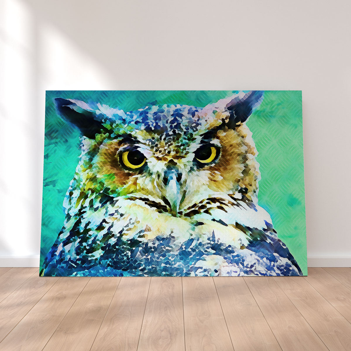Stunning Great Horned Owl Wall Art by Denise Dundon