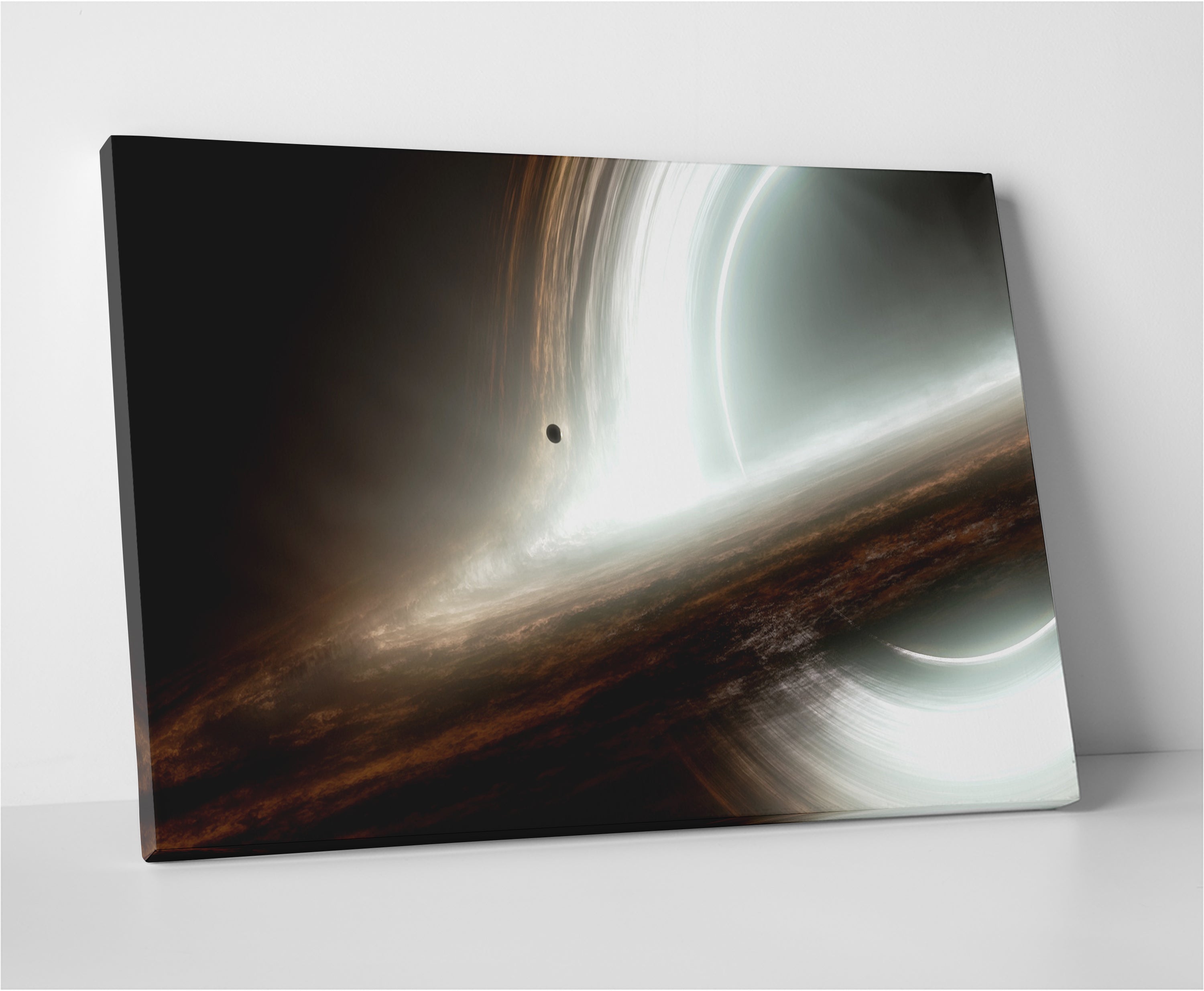 Stunning Interstellar Gargantua Panoramic Wall Art for Cosmic Decor