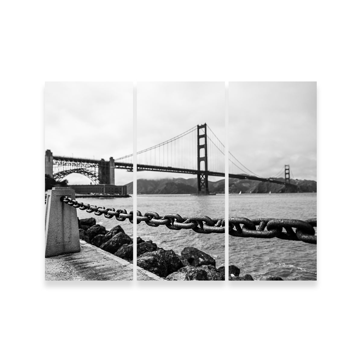 Stunning Golden Gate Chain Wall Art for Home Decor