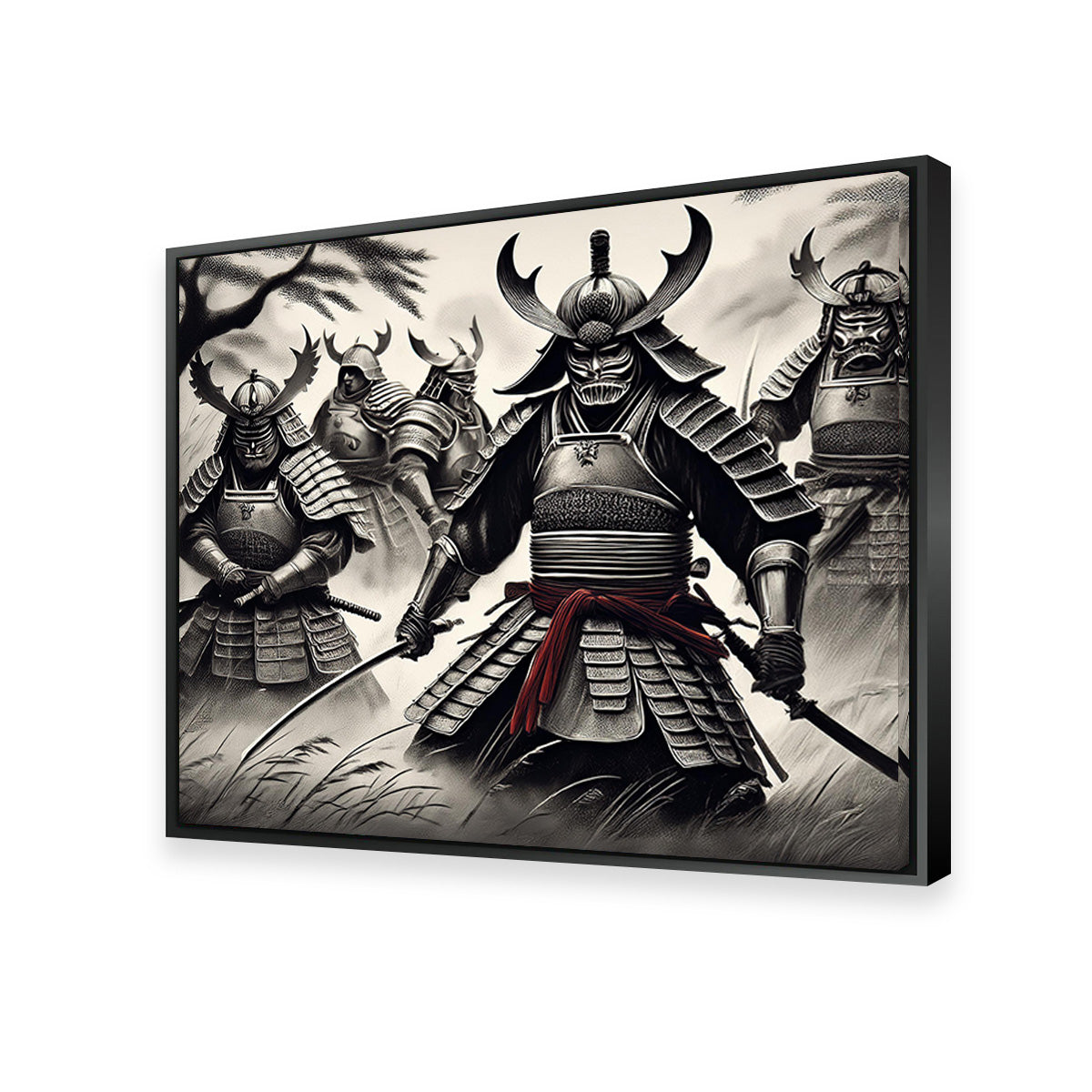 Authentic Samurai Battlefield Wall Art - Museum-Quality Canvas Print