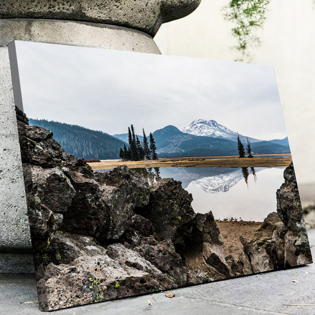 Breathtaking South Sister Mountain - Sparks Lake Wall Art for Your Home Decor