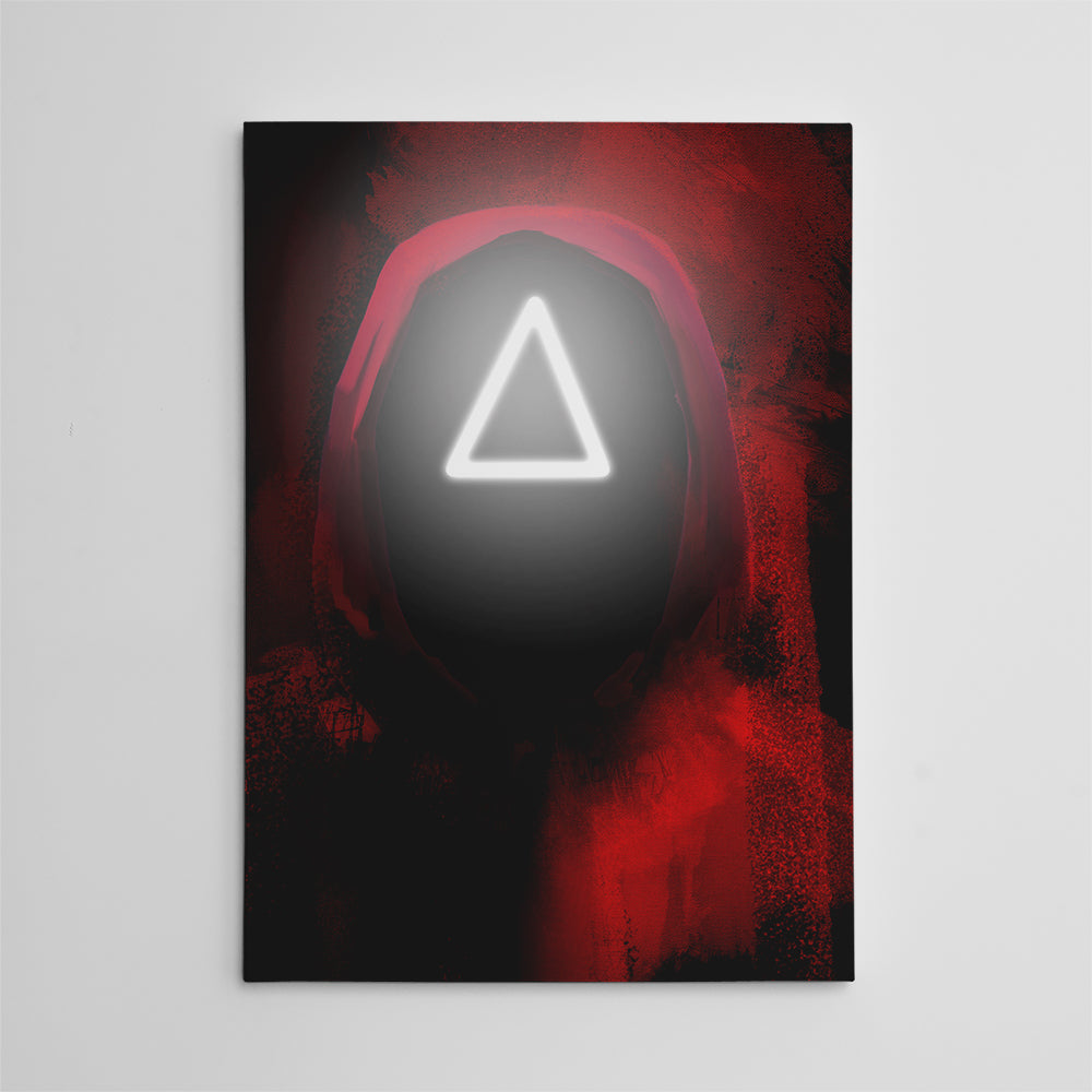 Squid Game Triangle Wall Art - High - Quality Museum Canvas by Andy Brackpool
