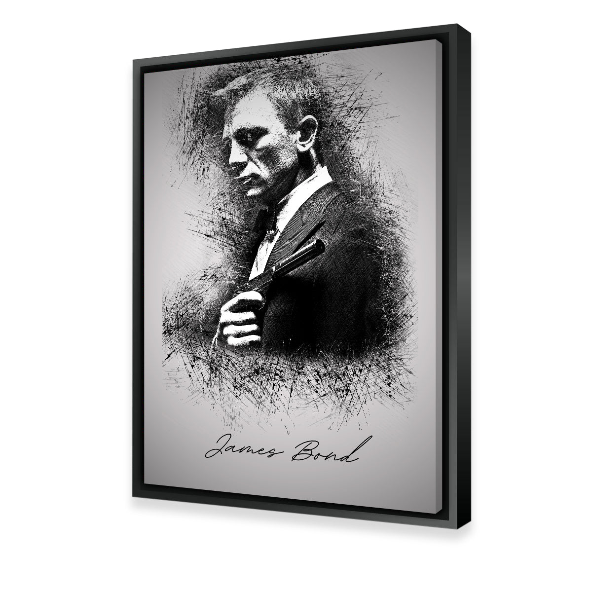 Exclusive James Bond Silencer Wall Art - A Captivating Decor Piece