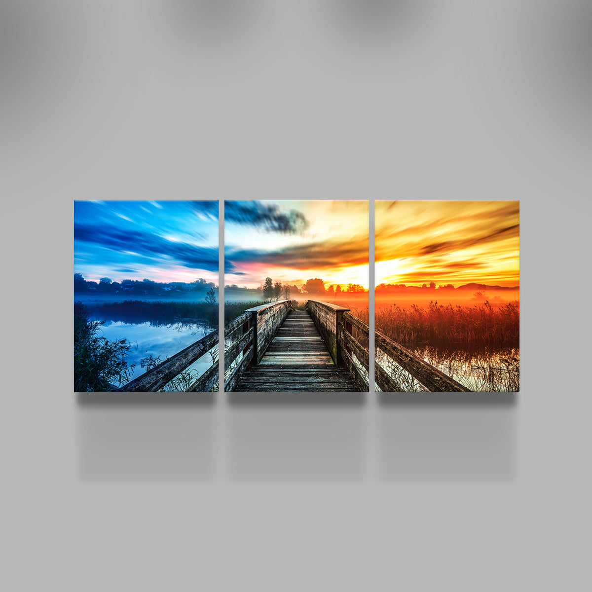 Exquisite Boardwalk Colors Wall Art by George Sorin