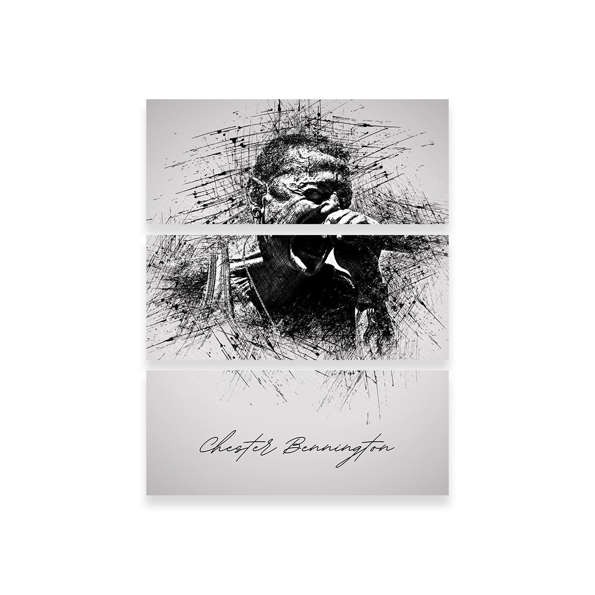 Chester Bennington Iconic Scream Wall Art for Home Decor