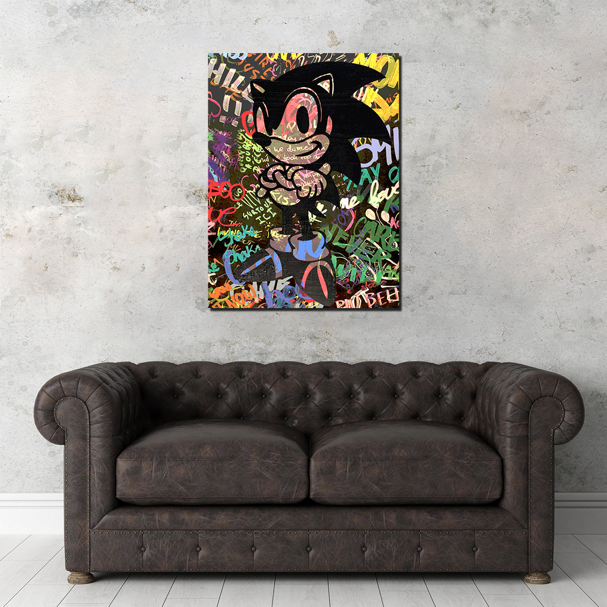 Sonic Wall Art by Stephen Chambers - Premium Handmade Canvas Print