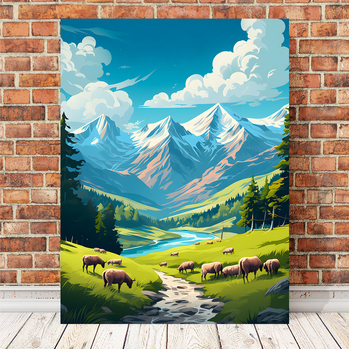 Stunning Queyras Regional Nature Park - France Wall Art by Valth Graphics