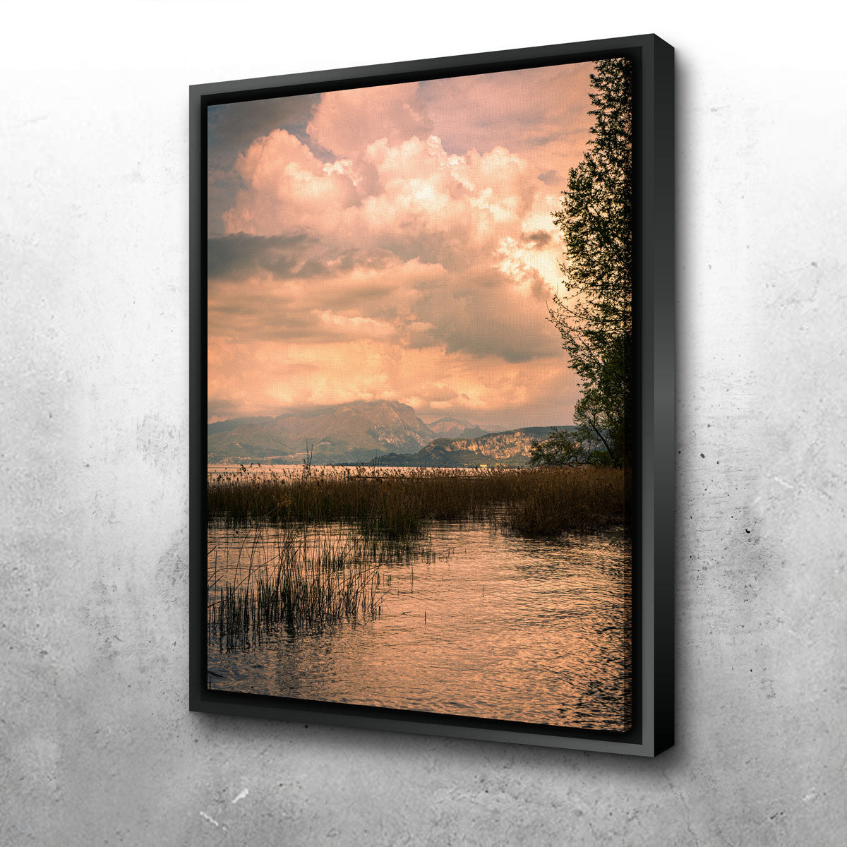 Stunning Stefano Baltieri's Lake Painting Wall Art