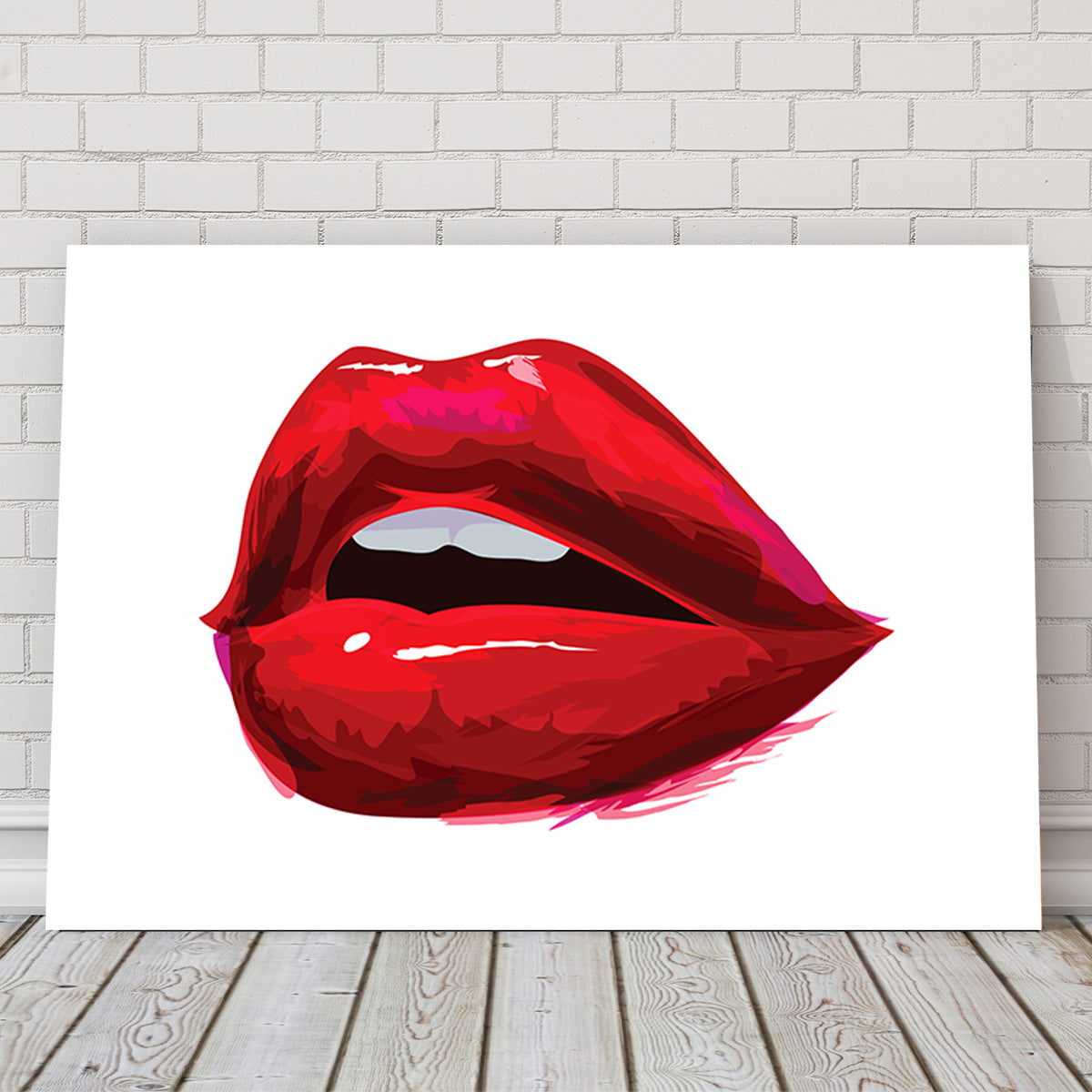 Stunning Red Lips Wall Art