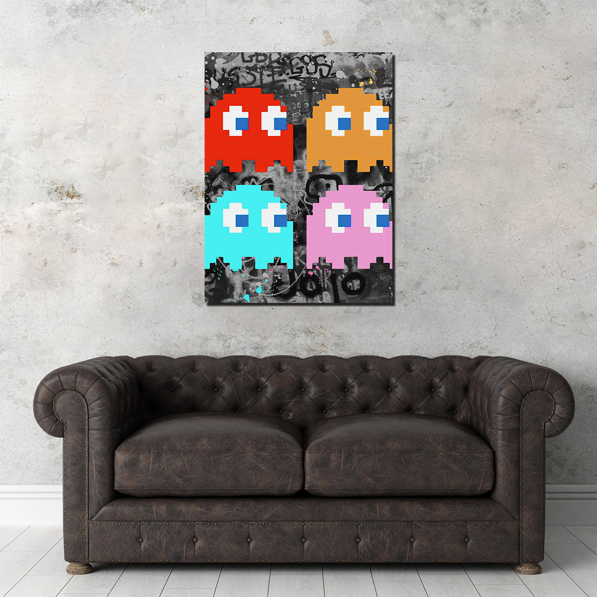 Eye - Catching Pacman Ghosts Wall Art by Stephen Chambers