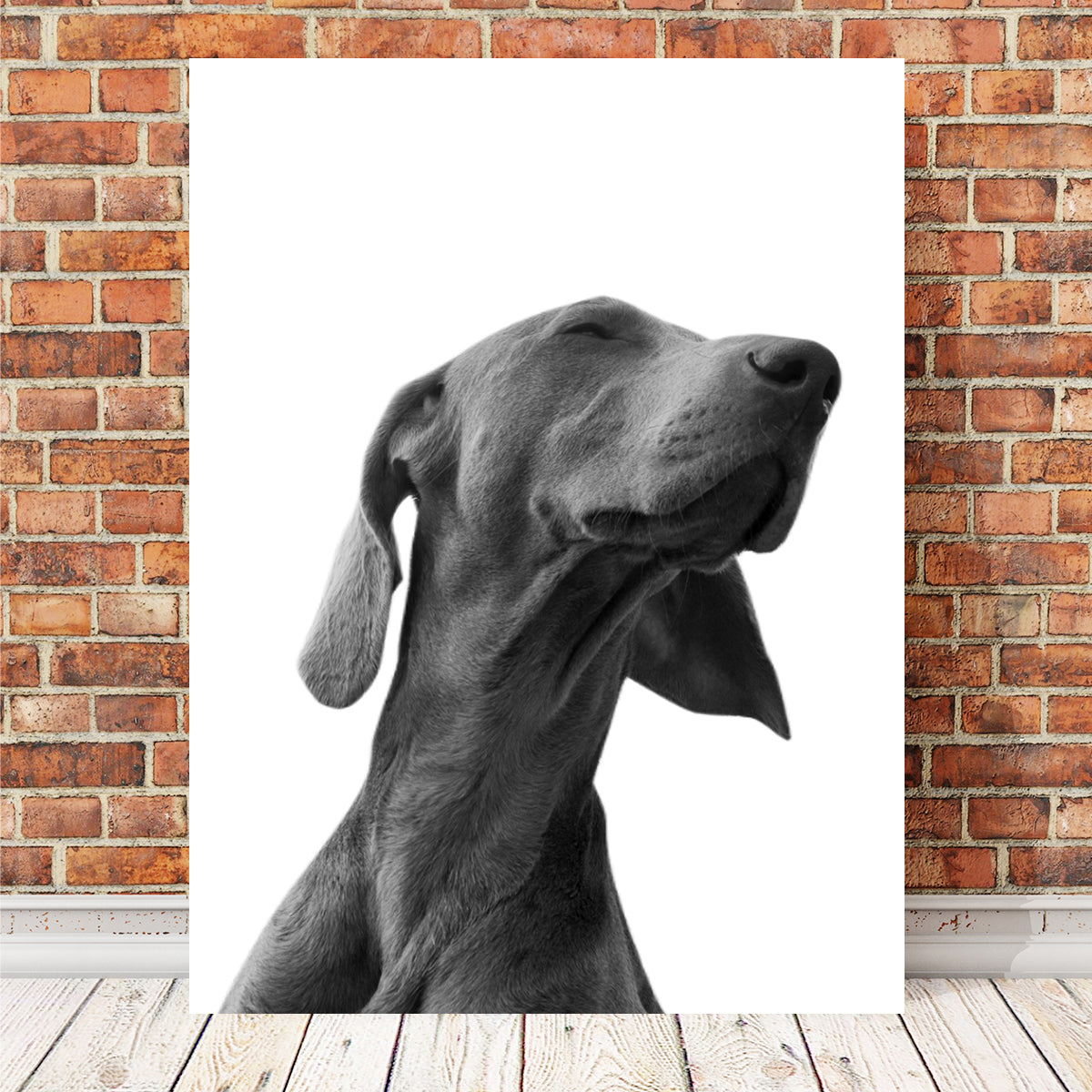 Stunning Black Dog Wall Art by Lawisi