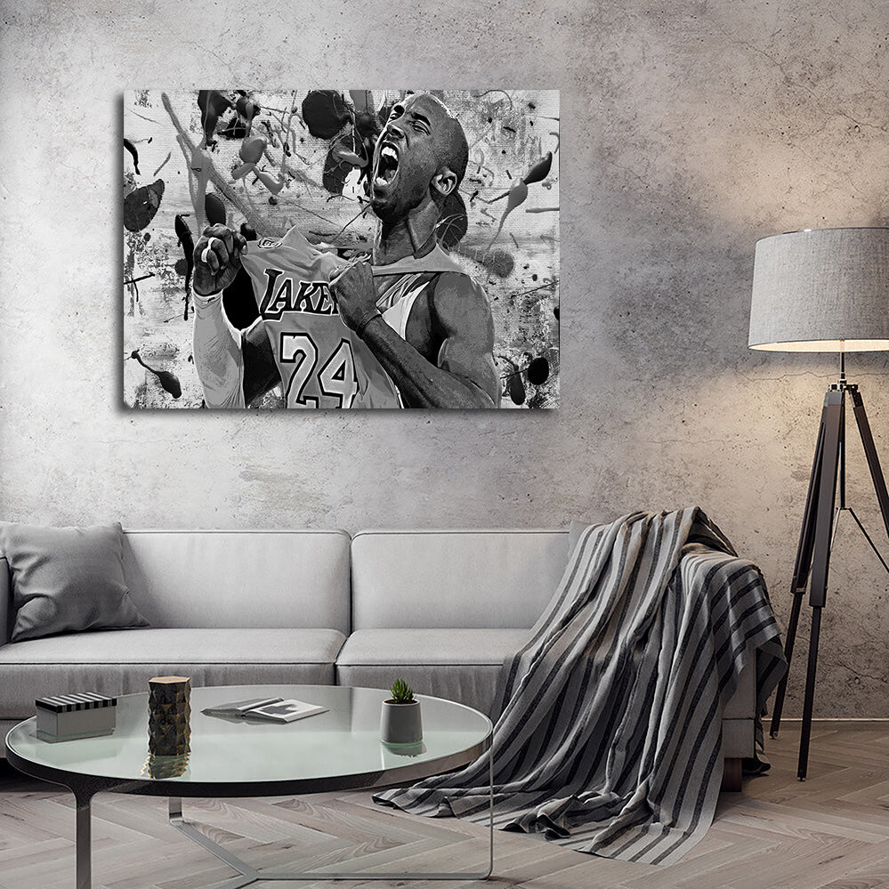 Stunning The Black Mamba Grayscale Wall Art for Modern Interiors