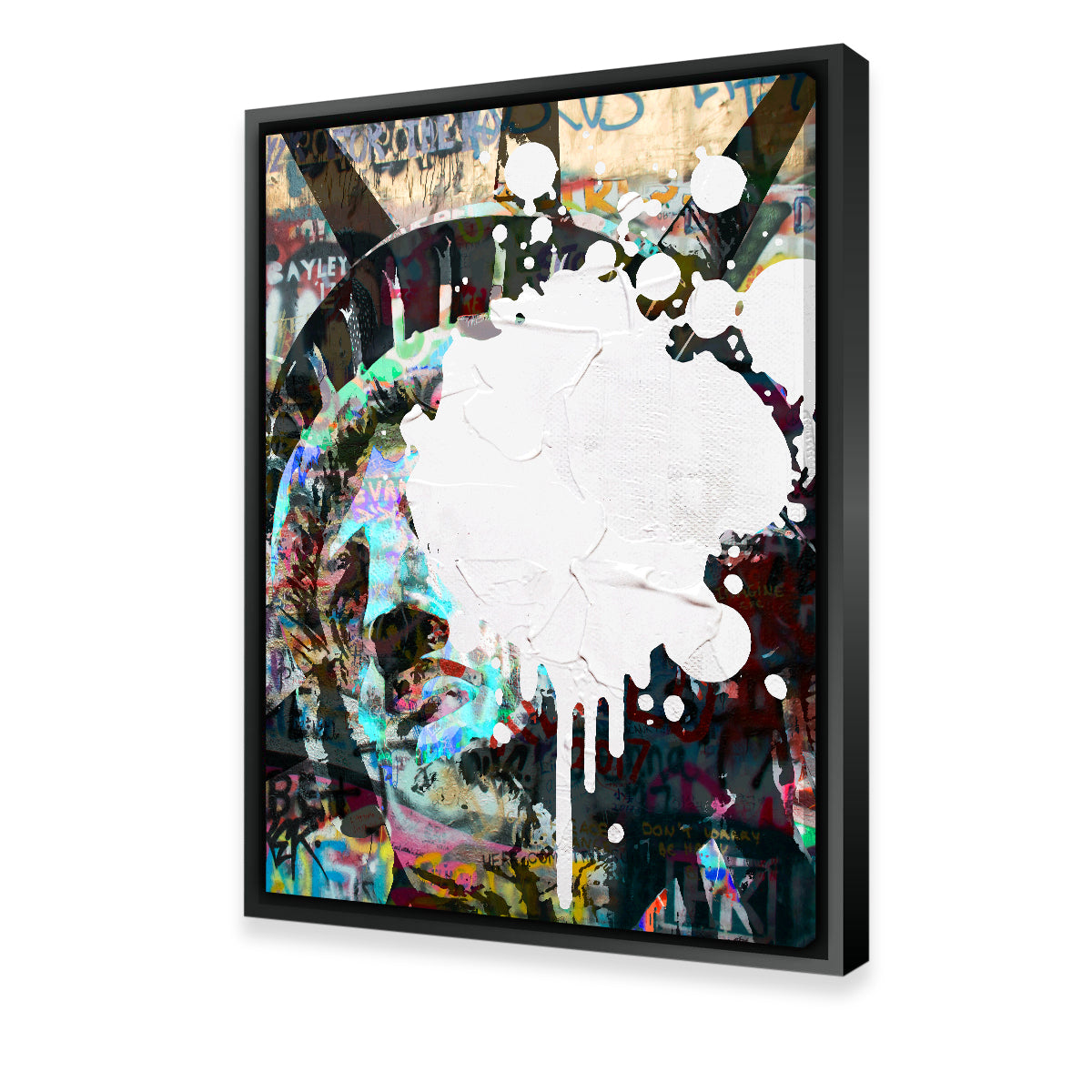 Liberty Heavy Graffiti Wall Art by Stephen Chambers - Museum-Quality Canvas