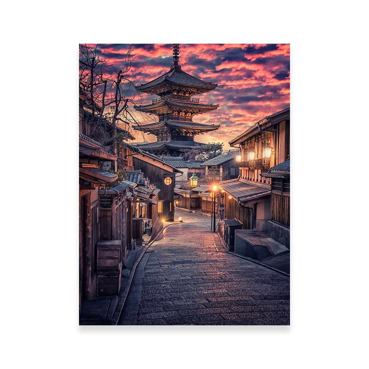 Stunning Sannen Zaka Street Wall Art by Manjik Pictures