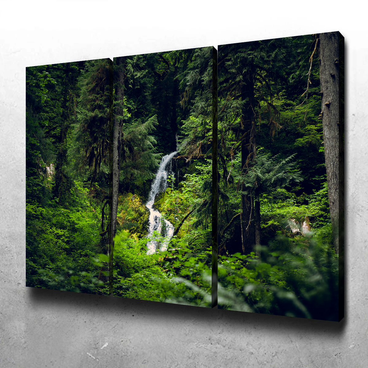 Exquisite Rainforest Waterfall Wall Art by Kyle Sherry