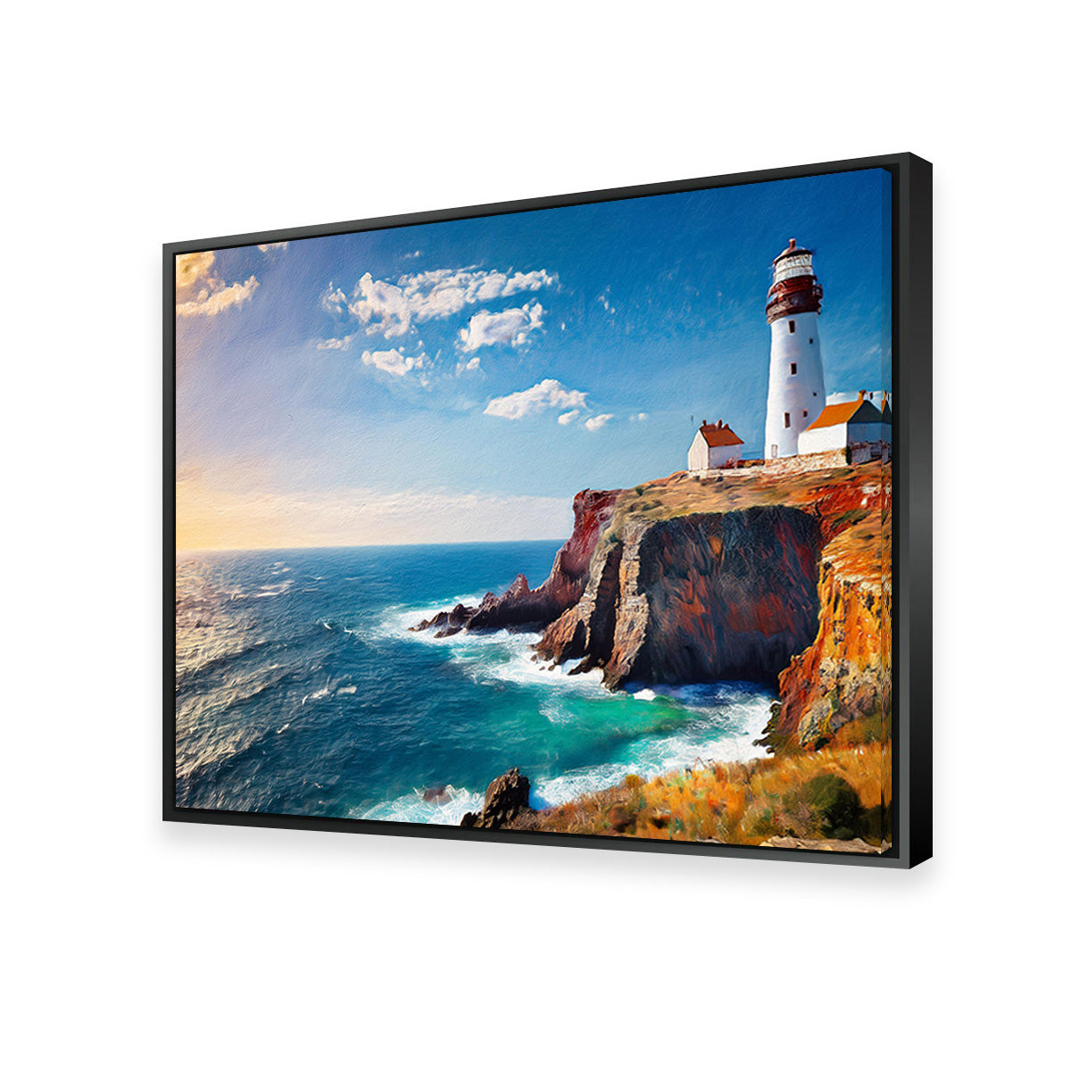 Stunning Lighthouse on the Cliffs Wall Art