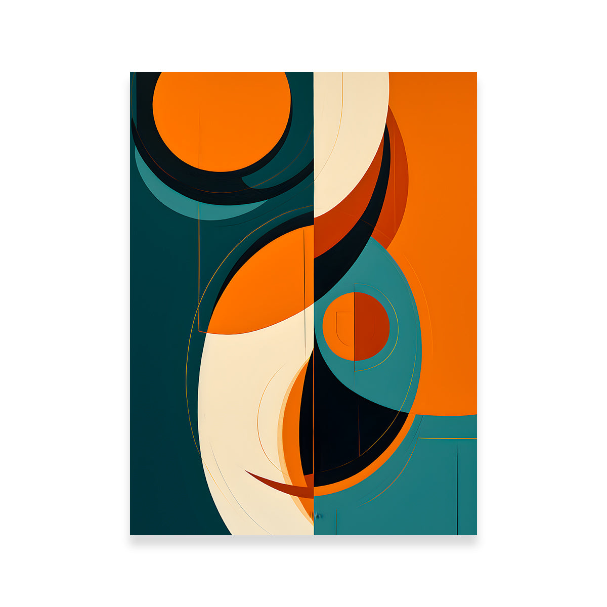 Eye - Catching Abstract Shapes Series 3 Wall Art for Modern Spaces