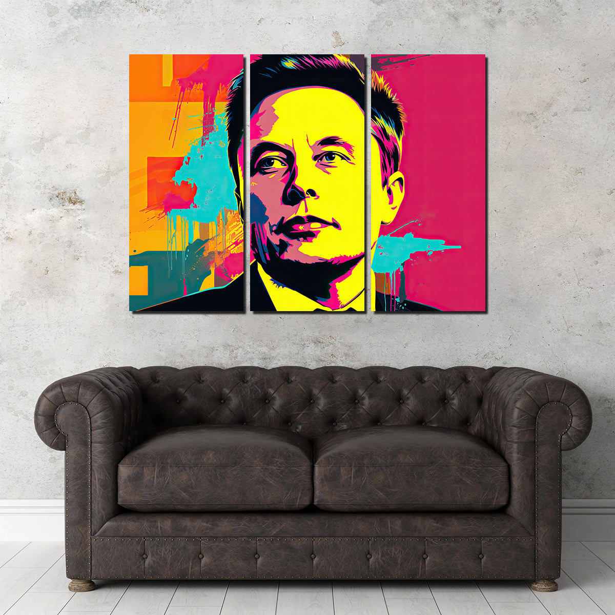 Unique Elon - Warhol Inspired Wall Art by Ralph & Laura Design