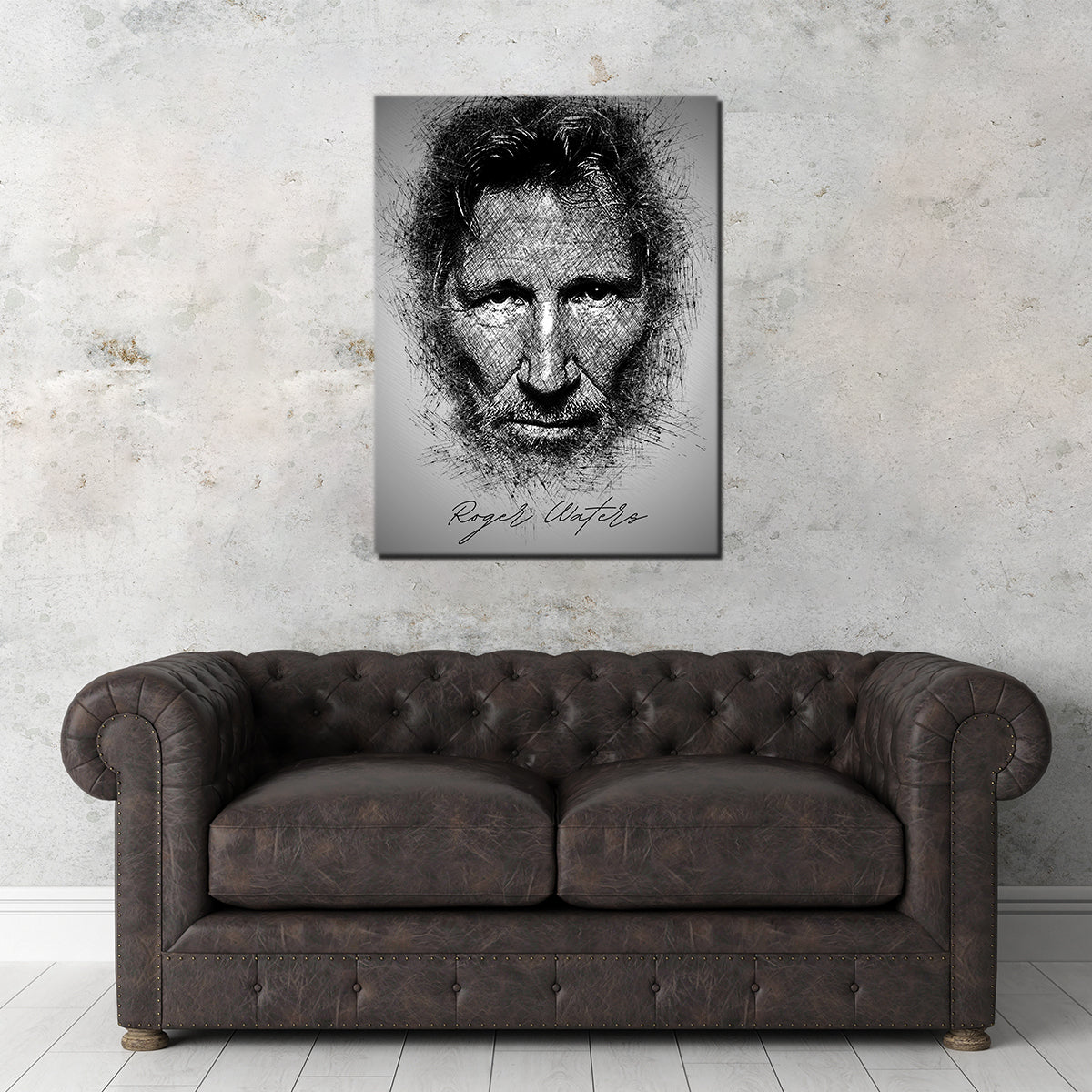 Roger Waters Stunning Sketch Wall Art - Premium Quality for Your Home